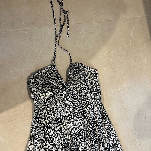 H&M long dress new, black and white, size M