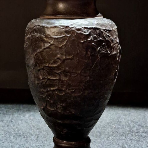 Mavraki Ceramic Vase Kourtzis Lesvos mid-century design like new