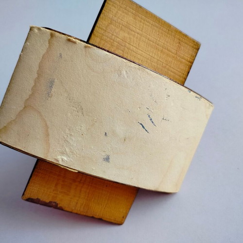 Vintage wooden blotter used with stains and marks