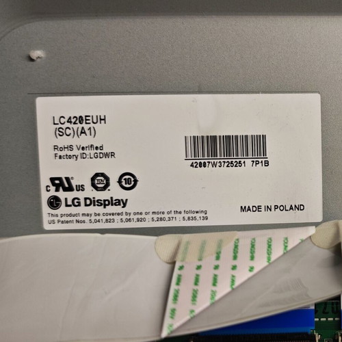 LG 42LE5500 TV used with slow motion image and distorted sound