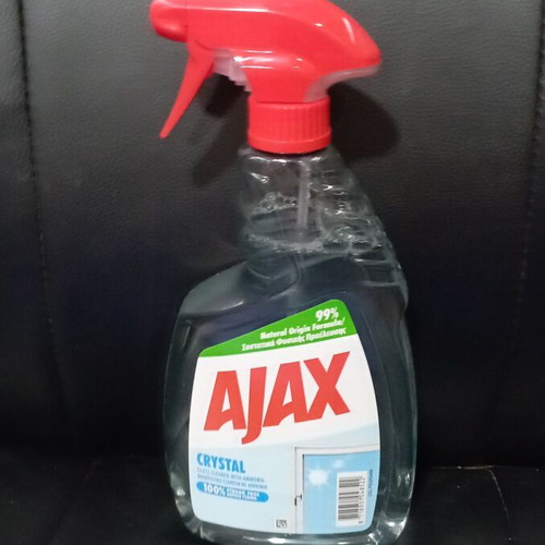 Ajax glass cleaner pump 750ml new, crystal