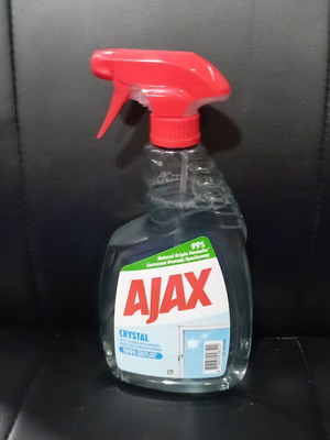 Ajax glass cleaner pump 750ml new, crystal