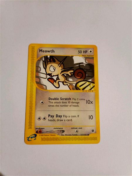 Meowth (Expedition Base Set 121/165) Pokemon Card