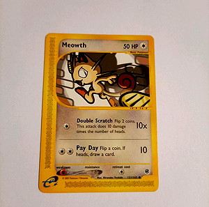 Meowth (Expedition Base Set 121/165) Pokemon Card