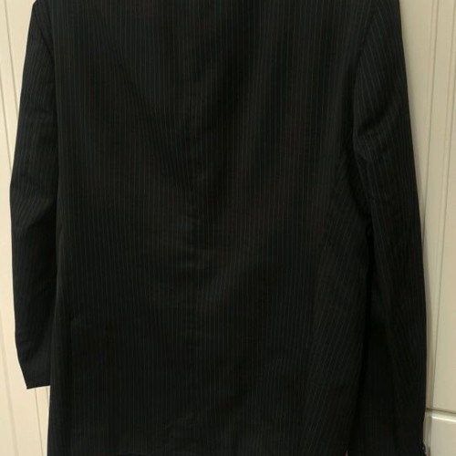 Giorgio Armani Collezioni black pinstripe blazer like new unisex XXL
