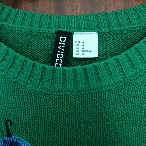 H&M knitted sweater like new, green, size M