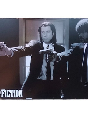 Metal decoration sign PULP FICTION new, 30x20 cm