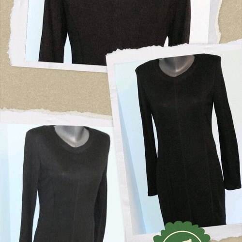 Wool dress Caren.C by Henke like new, black, large size