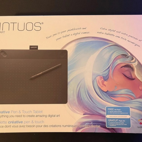 Wacom Intuos Art tablet and pen, new, black