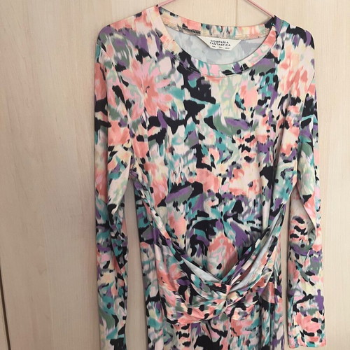 Compania Fantastica midi dress, colorful, size large, unworn