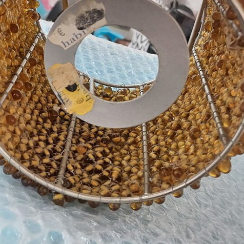 Lampshade for Portatif handmade with glass beads like new