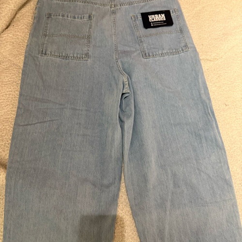 Urban Classics men's oversized blue jeans size L new 90s style