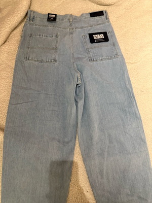 Urban Classics men's oversized blue jeans size L new 90s style
