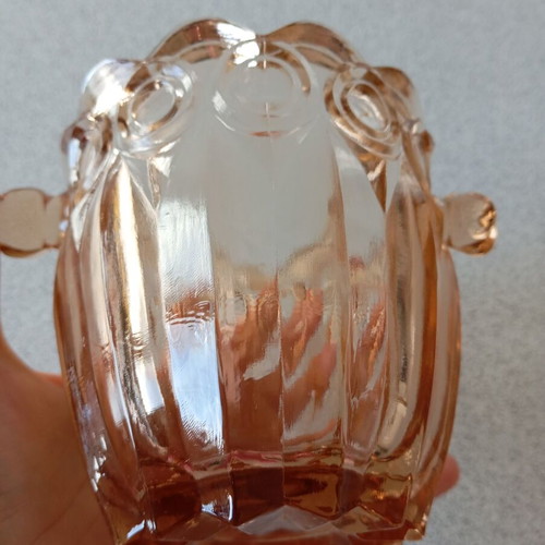 Vintage ice bucket like new, brown color