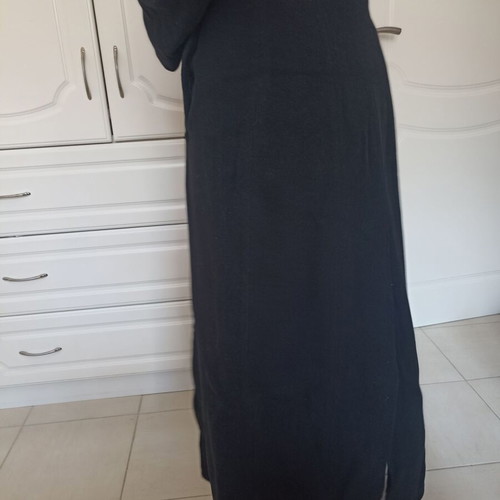 Sisan Club vintage wool maxi coat, black, size S