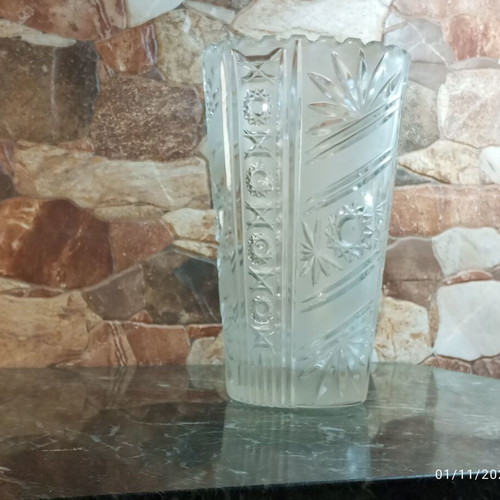 Vintage crystal and glassware collection 5 pieces 1970s new