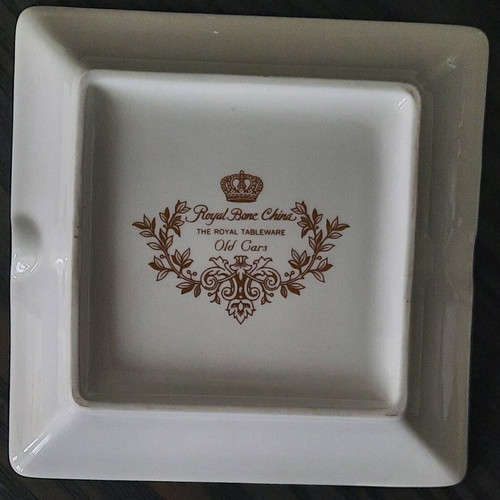 Royal Tableware porcelain ashtray vintage like new (Old Cars)