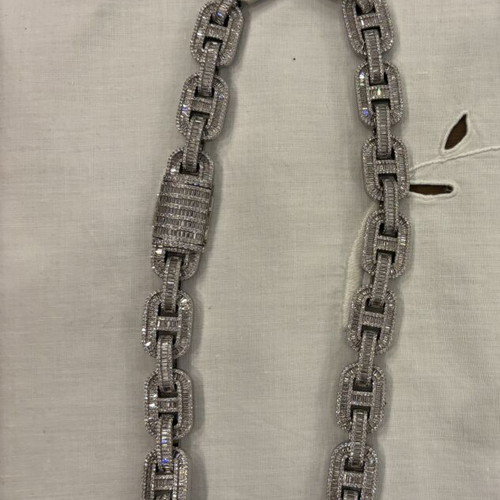 MMI Jewllers Chain 50cm new with stones and engraved logo