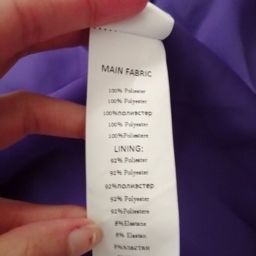 Actualee long purple evening dress XS with one shoulder and puff sleeve