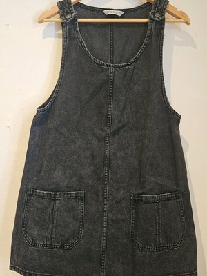 Bershka denim dress like new, size M, gray