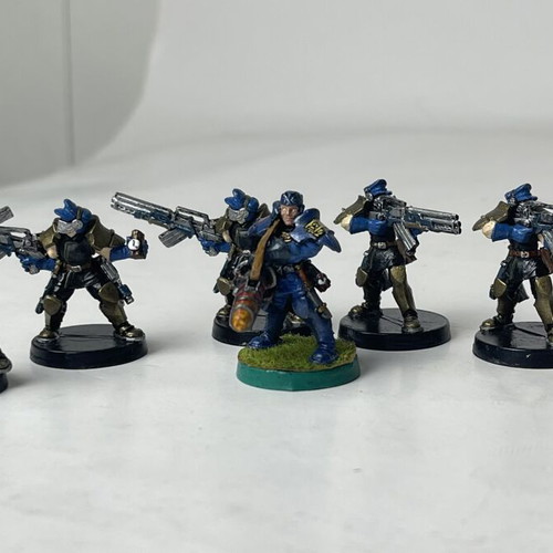 Warzone Bauhaus Blitzers Squad painted miniatures set used