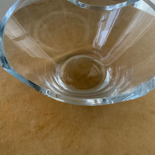 Bohemian Crystal Decorative Bowl used with small chips