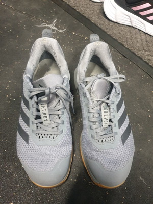 Adidas Dropset 3 athletic shoes used, size 42.5, grey