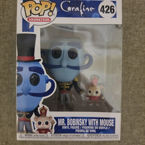 Funko Pop! 426 Coraline Mr. Bobinsky with Mouse vinyl figure