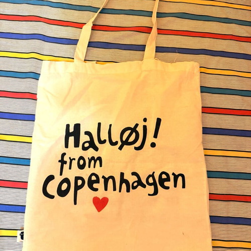 Tote bag Halløj from Copenhagen shoulder, like new