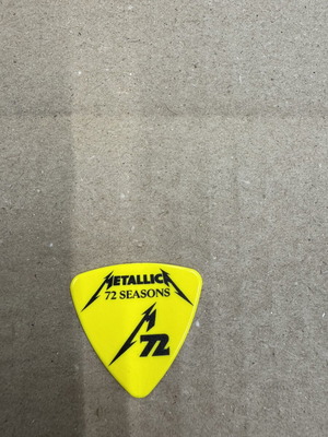 Metallica M72 Tour Pick like new