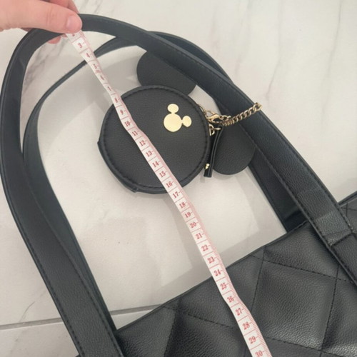 Primark Disney Mickey Mouse shoulder bag used, black quilted