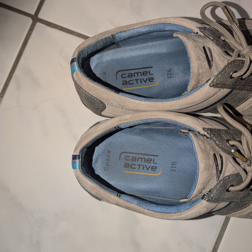 Camel men's shoes used, casual, size 47, gray and brown, 2 pairs