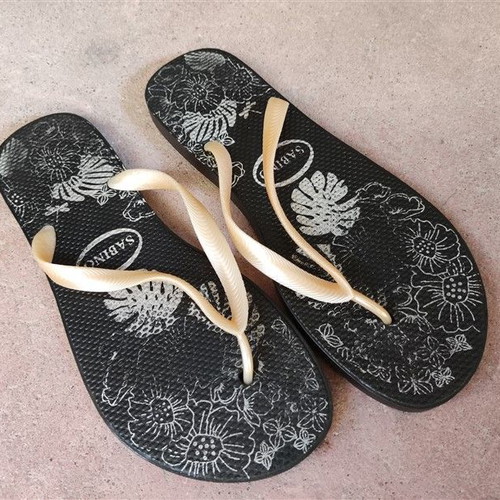 Sabino flip flops size 41 new black