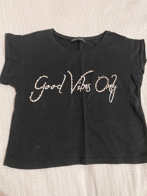 Black Top Good Vibes Only Size S Used