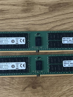 Kingston ValueRAM 32GB (2x16GB) DDR4 RDIMM μεταχειρισμένο 2400MHz CL17