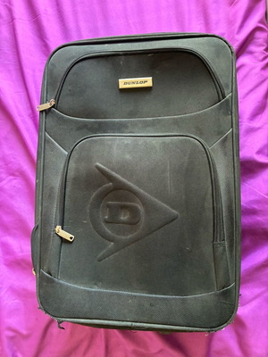 Hand luggage used with 2 Dunlop wheels fully functional