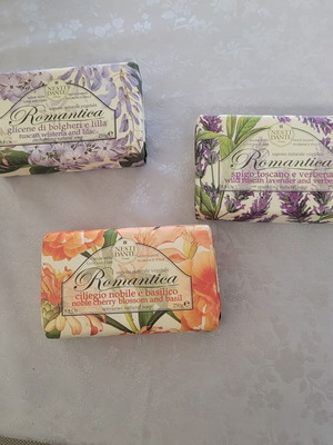 Italian natural soap bars new, large size 11×7cm, assorted scents