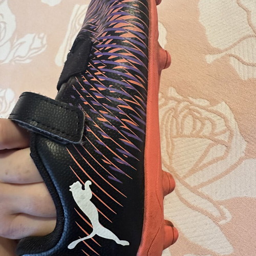 Puma football shoes size 30 like new, black multicolor
