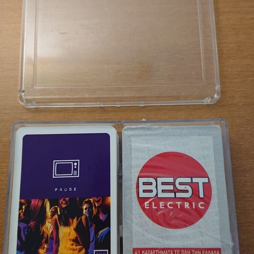 Set of two playing cards in plastic case like new