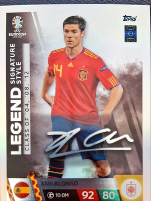 Xabi Alonso Signature Card Euro 2024 like new