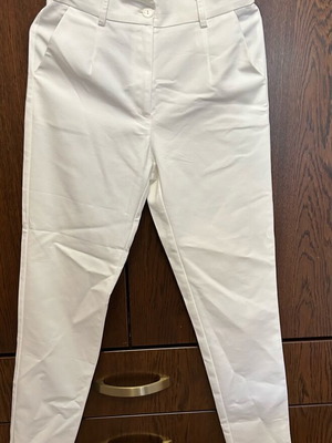 White fabric pants Desiree like new, size S
