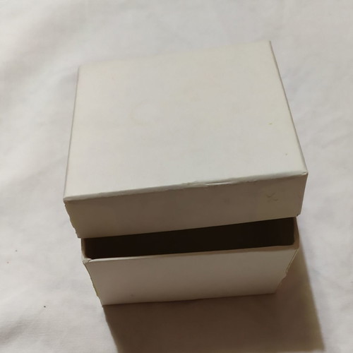 Paper box used, 7x7 cm