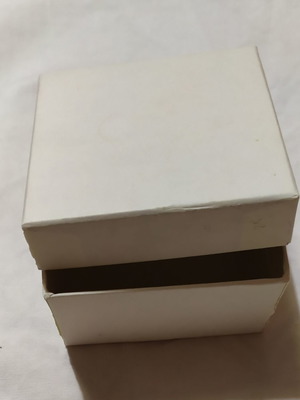 Paper box used, 7x7 cm