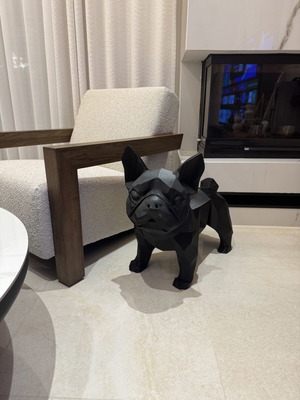 French Bulldog Decorative Statue used, modern design