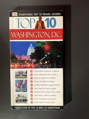 DK Eyewitness Top 10 Washington, D.C. τουριστικός οδηγός τσέπης στα αγγλικά