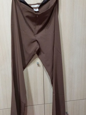 Women's brown straight-leg pants new, size 8XL