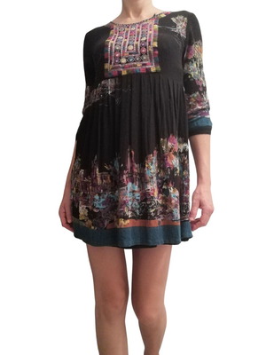 Y-London mini dress used, boho colorful, size S