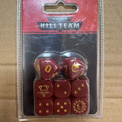 Kill Team Adeptus Mechanicus Dice Set like new