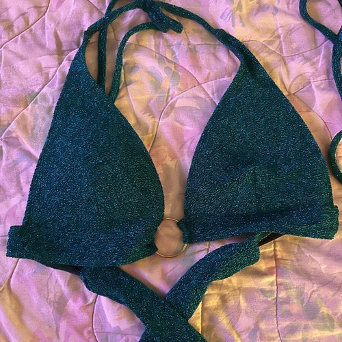 Decoro swimsuit bikini petrol metallic new size S/M