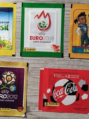 Αυτοκόλλητα Panini καινούργια, πακέτο 5 φακελάκια κλειστά
